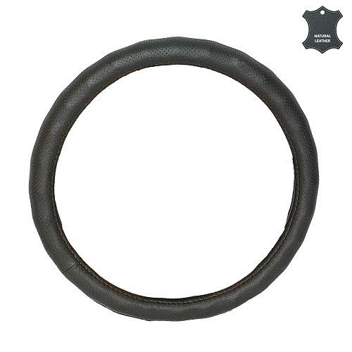EL 105 723 / Чохол на кермо з екошкіри, чорний (об'ємний круглий), XL, фото 1