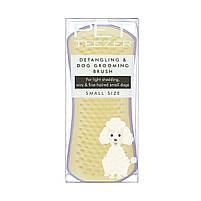 Щітка для розплутування шерсті собаки Pet Teezer Mini Detangling & Grooming Lilac/Yellow, фото 3