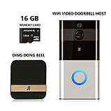 СТОК Бездротовий відеодомофон IP Wi-Fi дверний відеоочей, дверний дзвінок, 1080p HD, фото 2