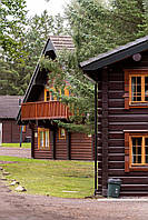 Металопластикове вікно Рехау Rehau ламіноване під дерево у дерев'яний будинок зруб