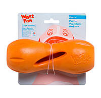 West Paw (Вест Пау) Qwizl Treat Toy игрушка для собак оранжевая 17 см