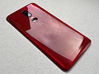 OnePlus 6 Amber Red задняя крышка с защитными стеклами камер красного цвета, глянцевая для ремонта