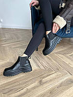 Bottega Veneta Mini Black No logo Модные ботинки женские. Трендовая обувь женская Боттега Венета.