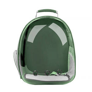 Рюкзак-переноска для кішок Taotaopets 253304 Panoramic Green 35*25*42 cm з ілюмінатором