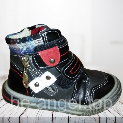 Черевики для хлопчика з замочками та заклепками, фото 1