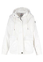 Женская ветровка (куртка) Volcano короткая с капюшоном, белая XL -XL