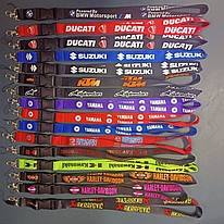 Шнурок для ключів на шею с карабином BMW Suzuki Kawasaki Yamaha Ducati Harley