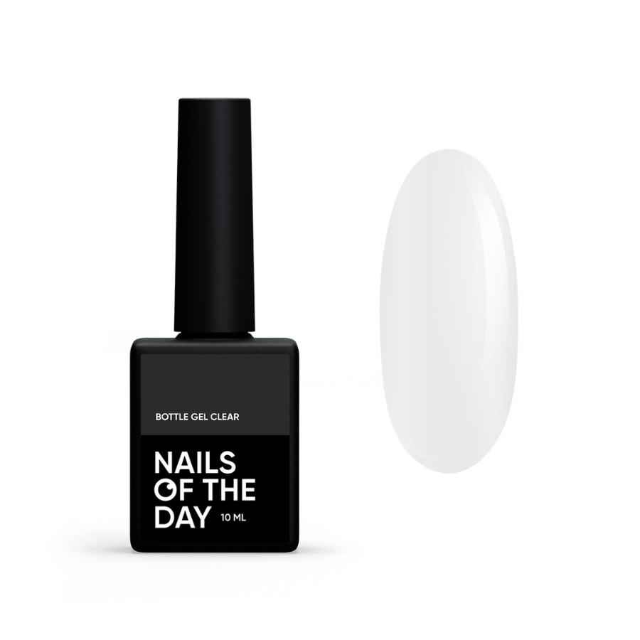 Гель для нігтів NAILSOFTHEDAY Bottle gel CLEAR, 10 мл, фото 1