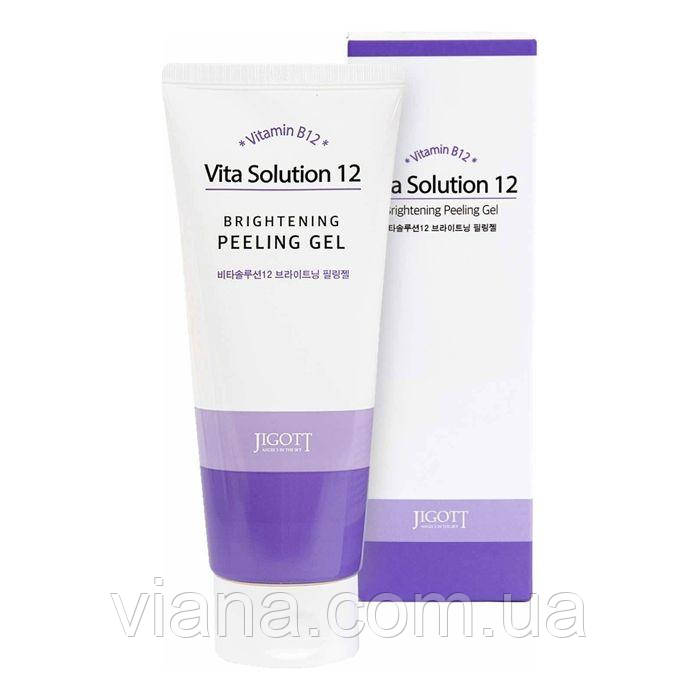 Пілінг-гель із вітаміном В12 для сяйва обличчя JIGOTT Vita Solution 12 Brightening Peeling Gel 180 ml