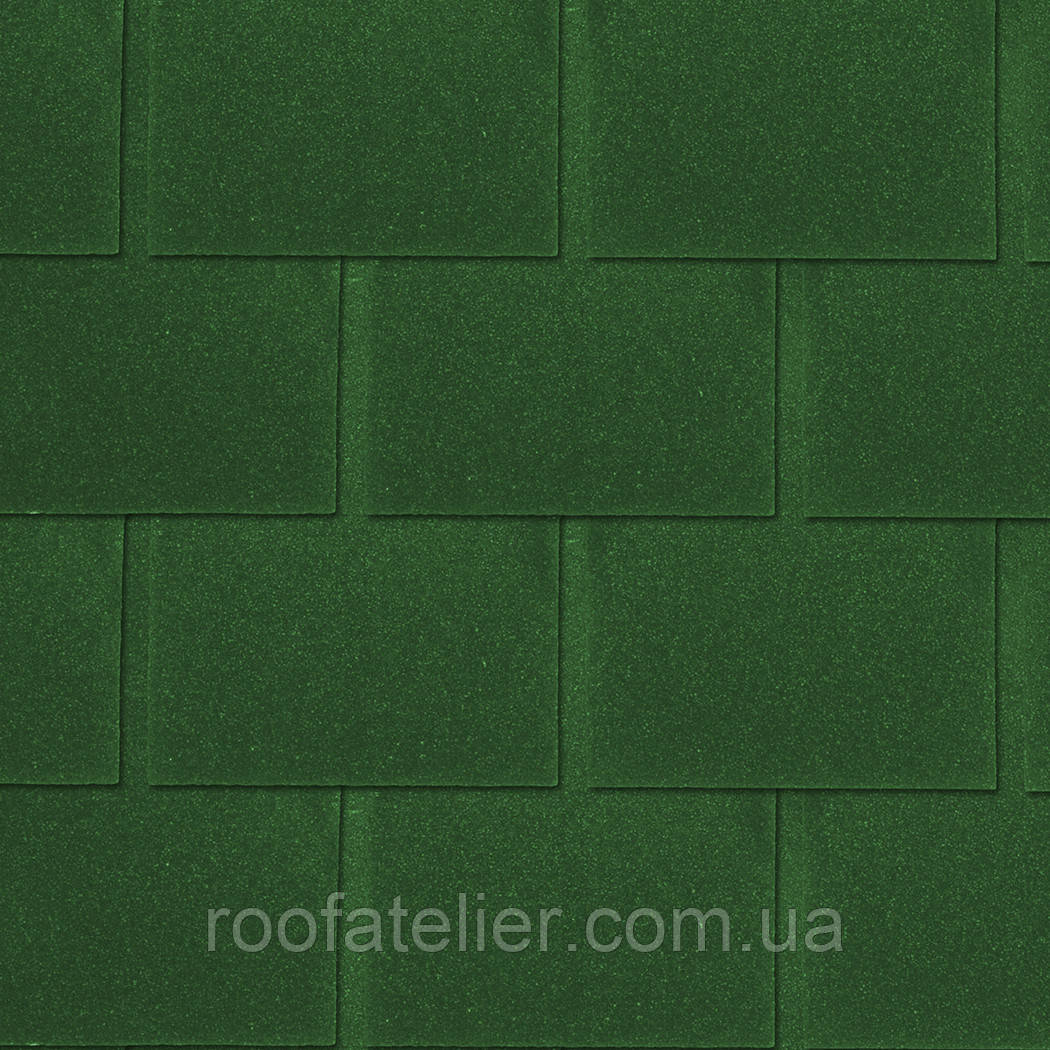 Бітумна черепиця Matizol Residence / Матізол прямокутник зелений 3,2м2