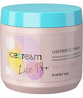 Inebrya маска разглаживающая для жестких и пушистых волос Liss Perfect Ice Cream Mask 500 мл