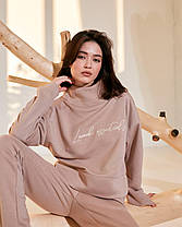 Жіночий костюм із джогерами (Розмір M) какао №231_0021, фото 3