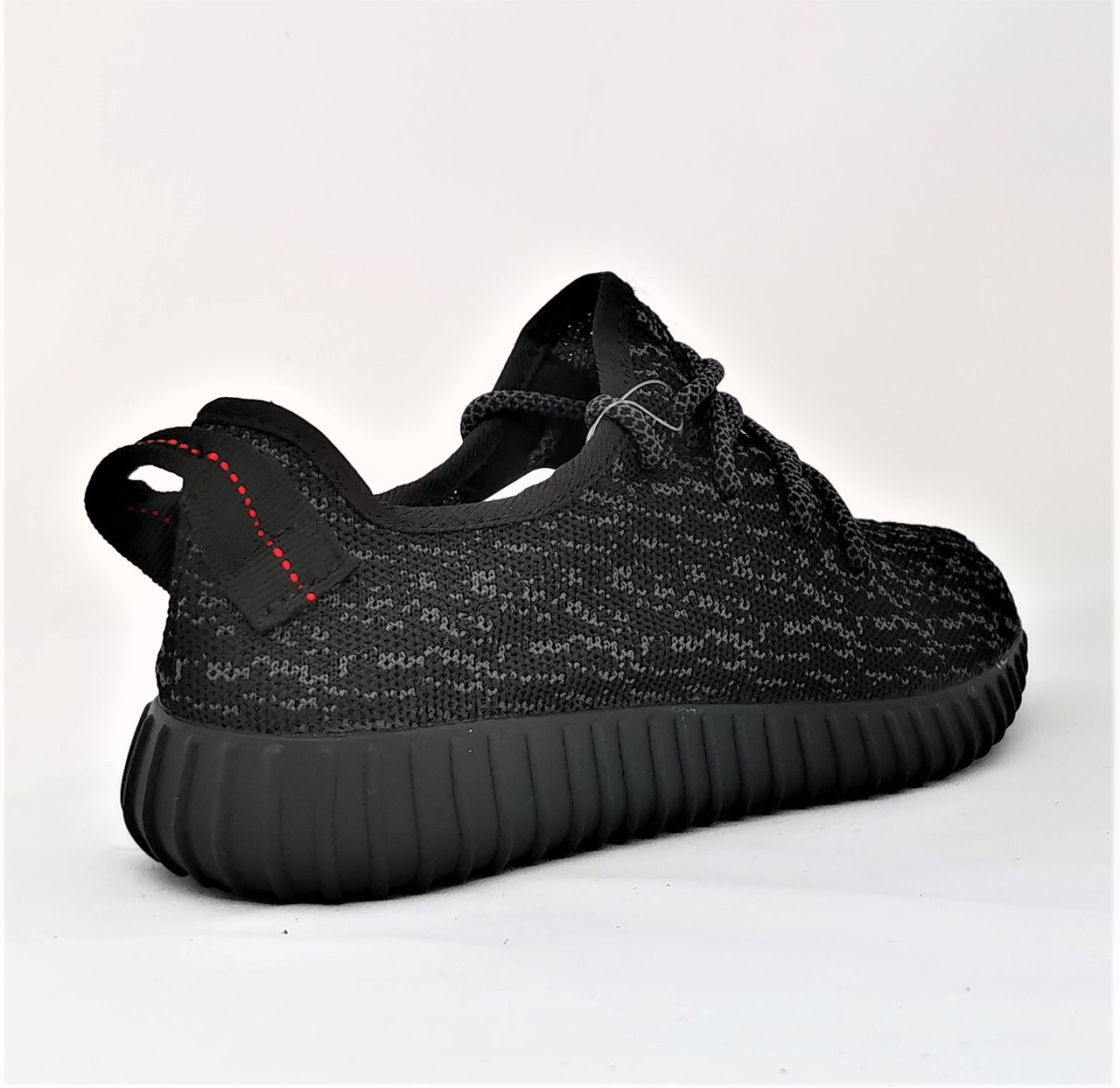 Кроссовки мужские Adidas Yeezy Boost черные текстильные, мужские кроссовки из ткани (размеры в описании) - фото 5 - id-p1773957157