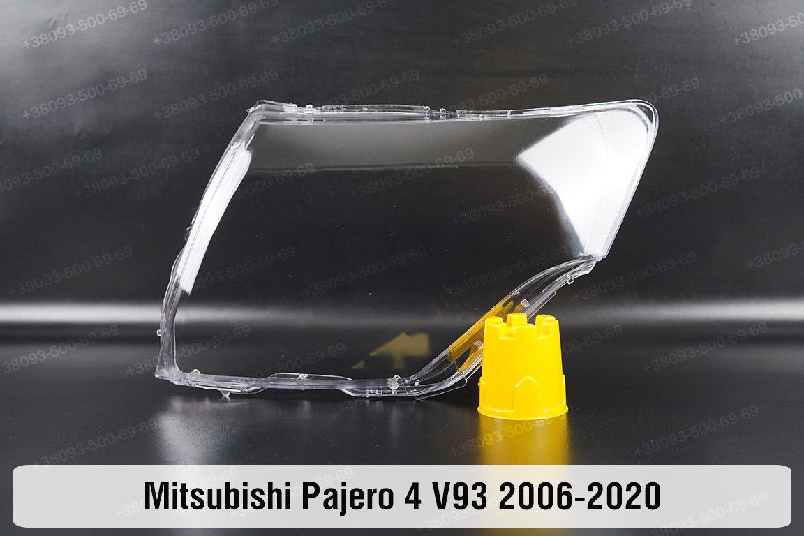 Скло фари Mitsubishi Pajero 4 V93 (2006-2020) ліве, фото 1