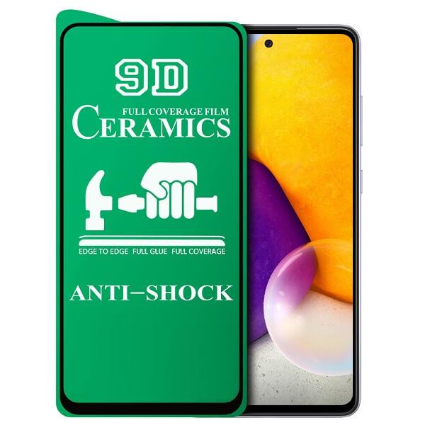 Скло Ceramic (гнучке) Samsung Galaxy A73 Чорне, фото 1