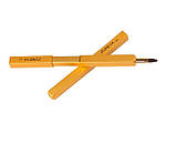 Кисть для макіяжу губ і контуру висувна Zoreya Compact gold, фото 6