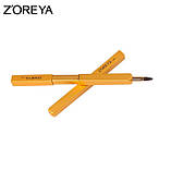 Кисть для макіяжу губ і контуру висувна Zoreya Compact gold, фото 5