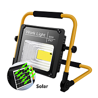 Прожектор акумуляторний із сонячною панеллю Solar Light W744 80W