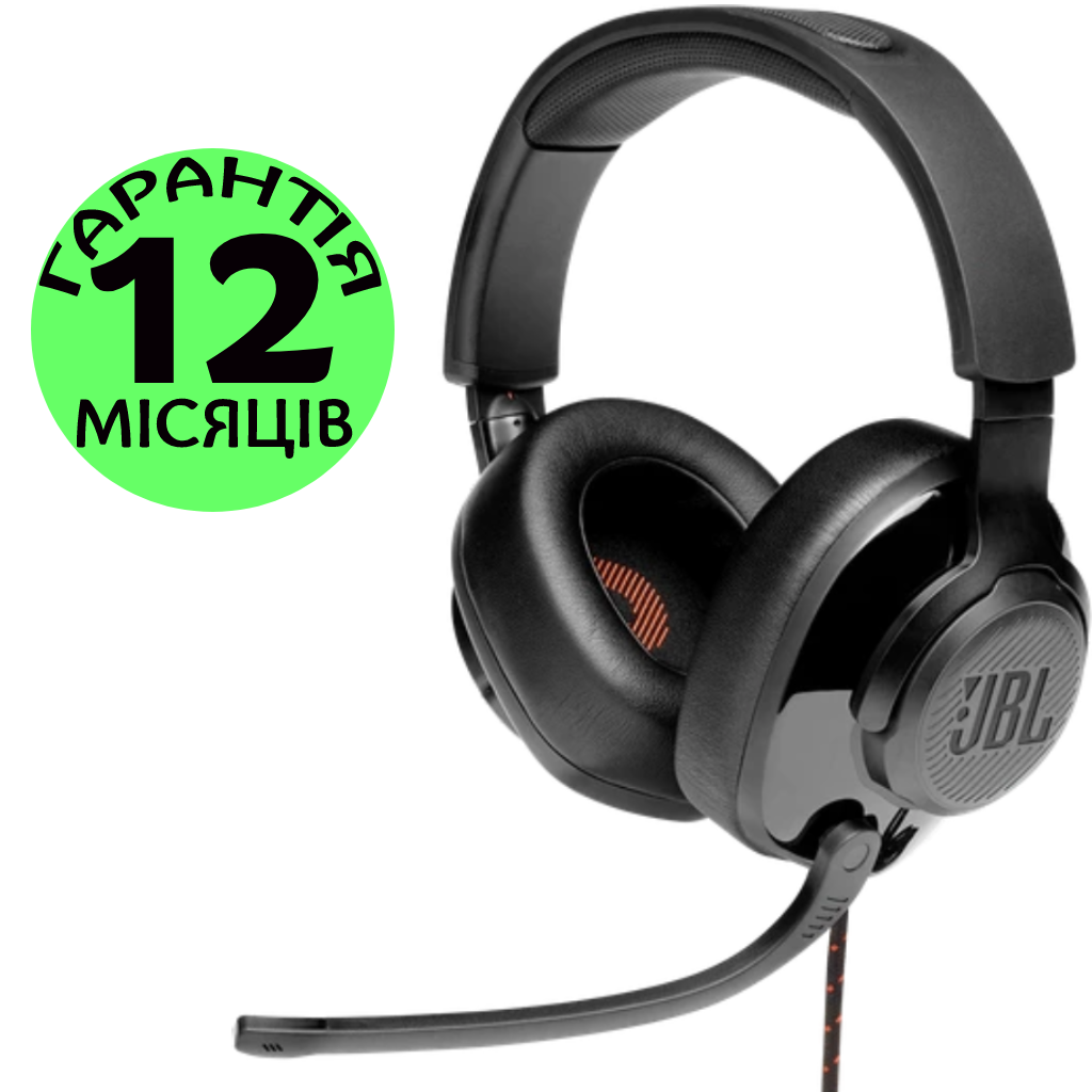 Купить Игровые наушники JBL Quantum 200, черные, с микрофоном ...