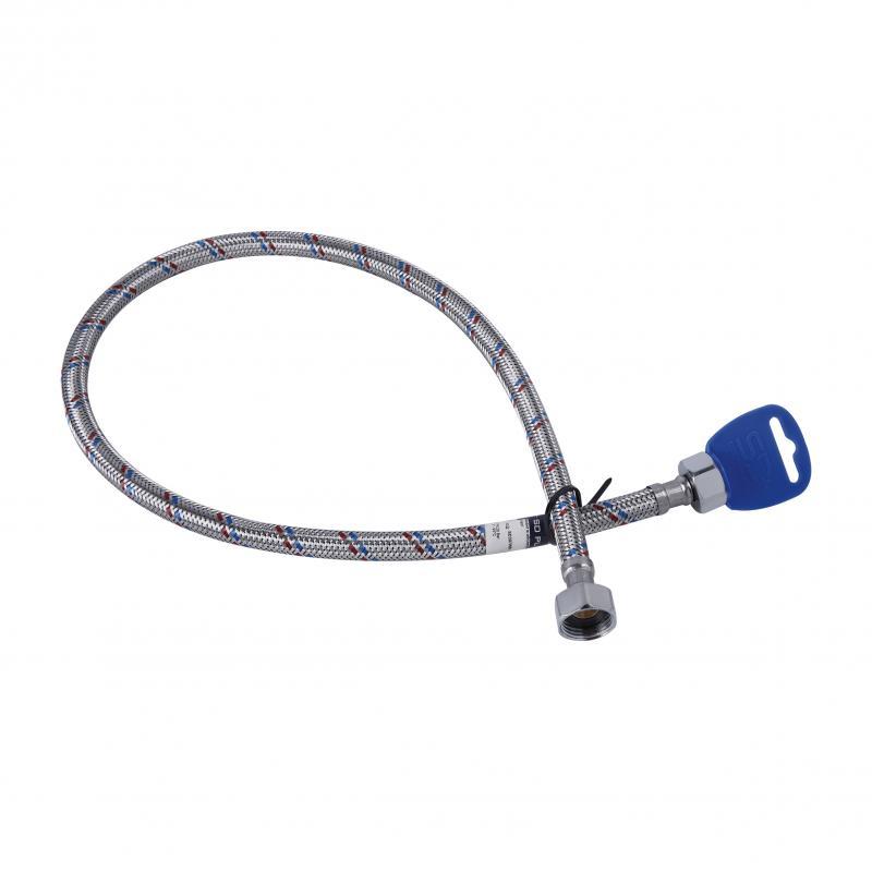 Гнучка підводка для води SD Plus 80 см ГГ SD397W80, фото 1