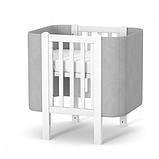 Ліжечко дитяче Верес Монако Велюр, біло/сірий, фото 8