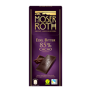 Шоколад гіркий Moser Roth Edel Bitter 85% какао, 125 г.