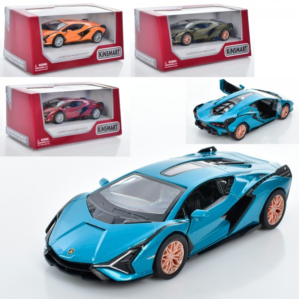 Машинка Kinsmart KT5431W Lamborghini Sian Синя, фото 1
