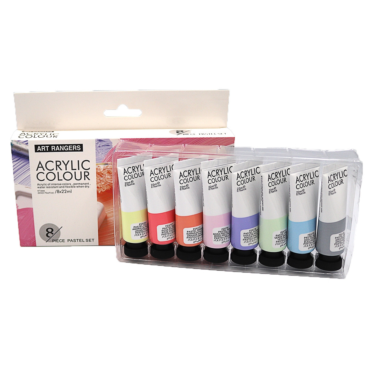 Фарби акрилові 8 кольорів, 22 мл, Пастель "Art ranger" Josef Otten 0822-PFEA3, фото 1