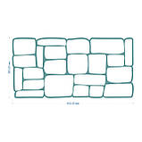 Трафарет багаторазовий для штукатурки Камінь 600х300х1 мм tds-2.1Е, фото 4