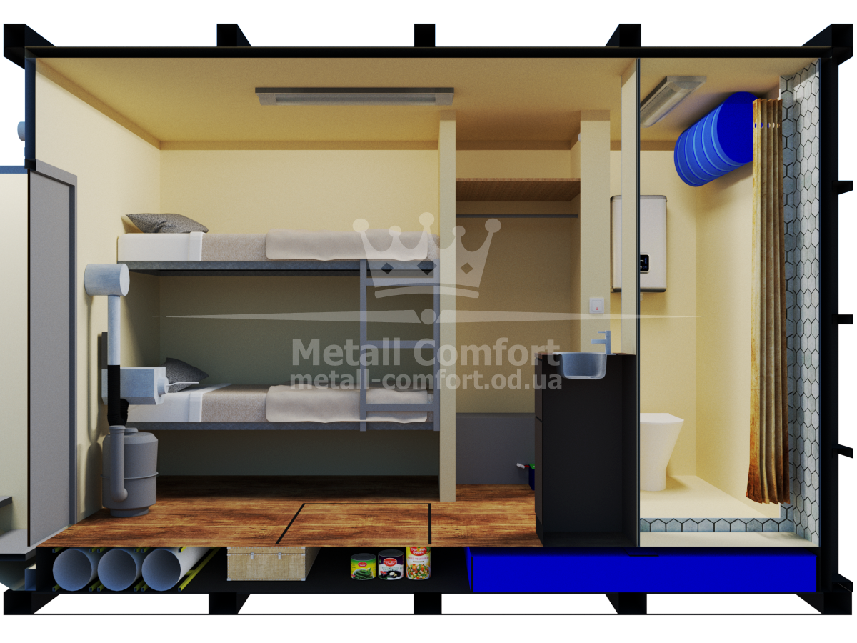 Bomb Shelter 8'×12' Mini Bunker