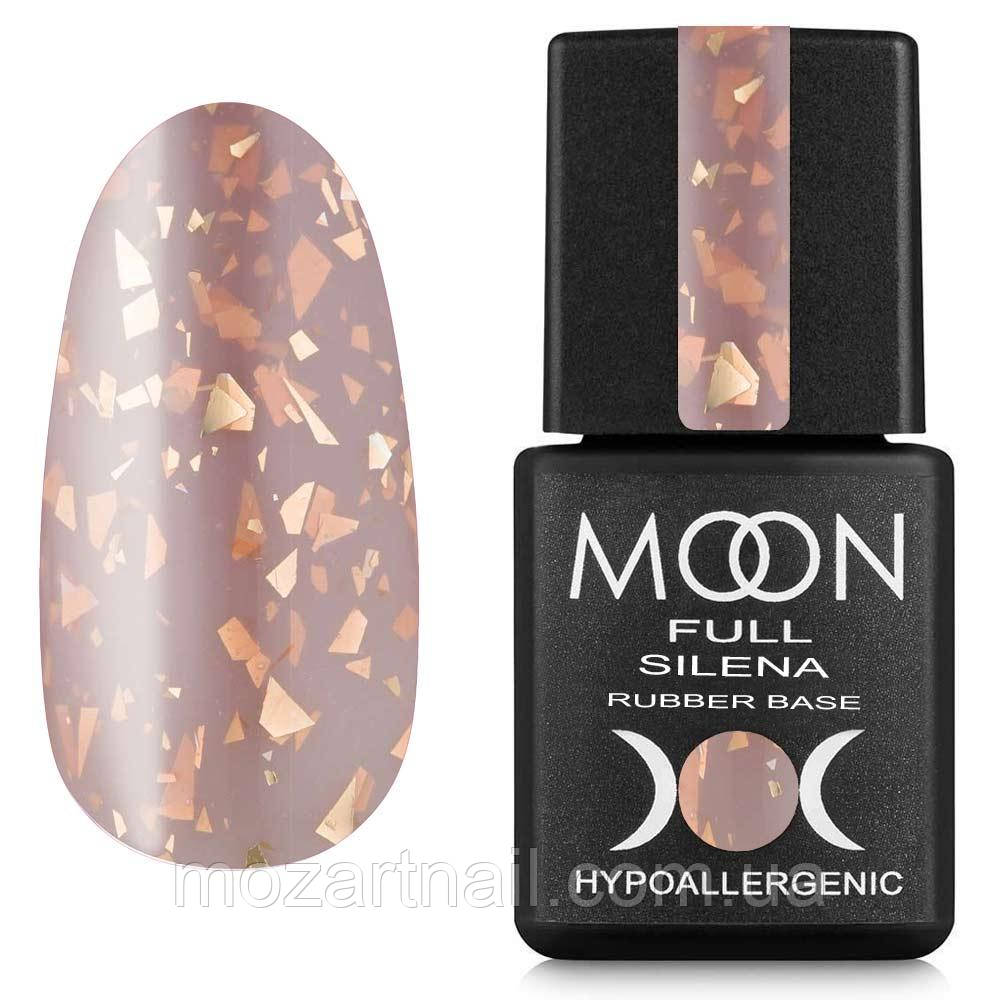 База каучукова Moon Silena Base 2034 (натуральний з золотою поталлю), 8ml