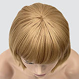 Перука каре з термоволосся 180℃ Kristal AT колір карамельний блонд, Перуки і шиньйони, фото 6