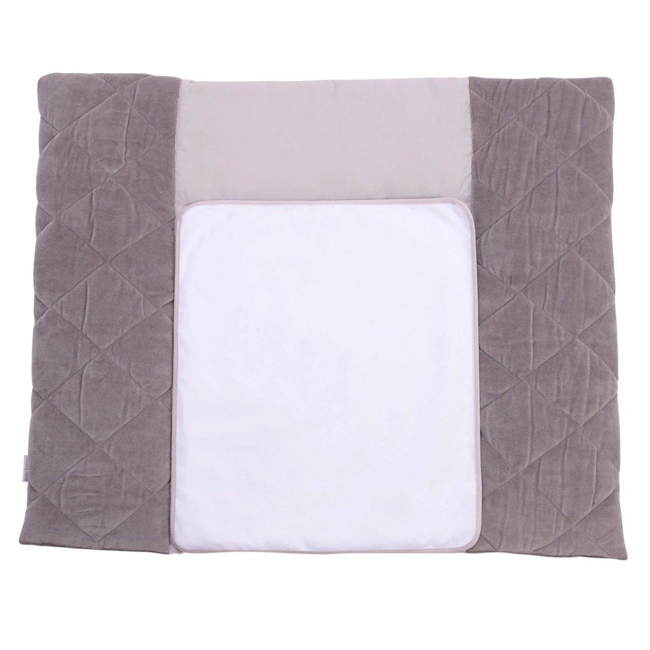 Сповивальний матрац Baby Veres Velour Taupe grey 72х80 см