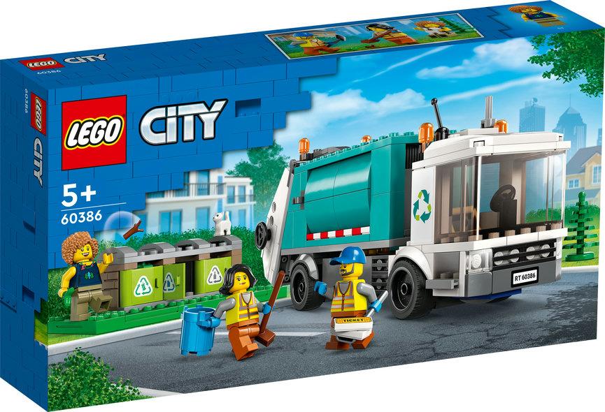 LEGO City Сміттєпереробна вантажівка 261 деталь (60386)