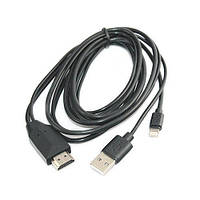 MiraScreen адаптер, переходник с Lightning на HDMI для iPhone, 2м New