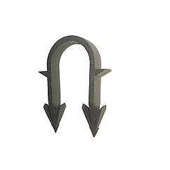 Такерна гарпун-скоба для кріплення труби ТП Ø16-20 довжина 45мм чорна PREMIUM (600шт) (000030354)