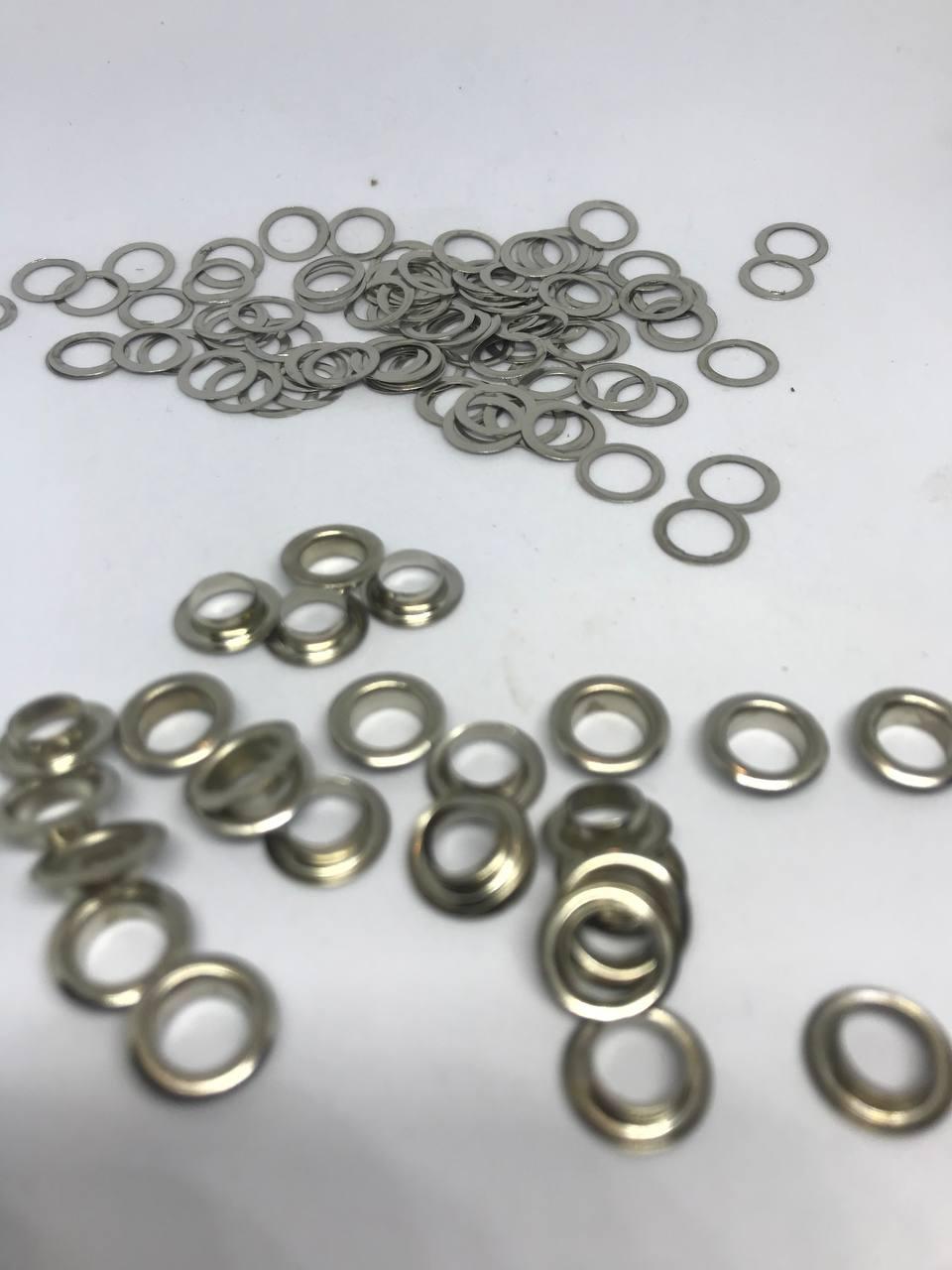 Люверс (8 мм)/свелий нікель/1404, фото 1