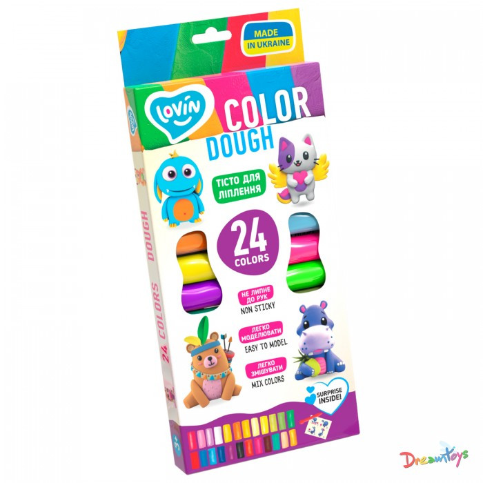 Набір для ліплення з тістом 24 кольорів Lovin