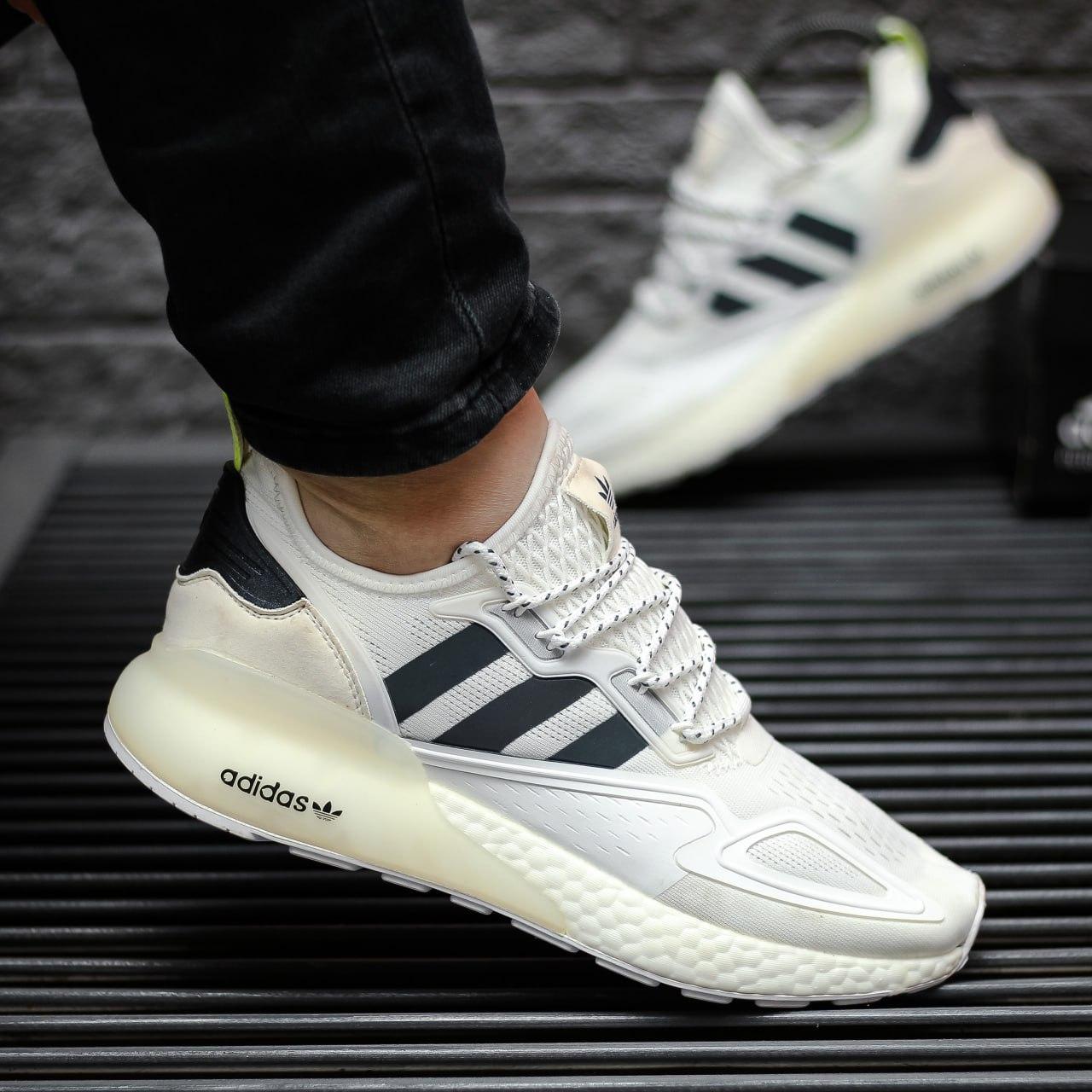 Adidas ZX 2K Boost White Iridescent Core Black