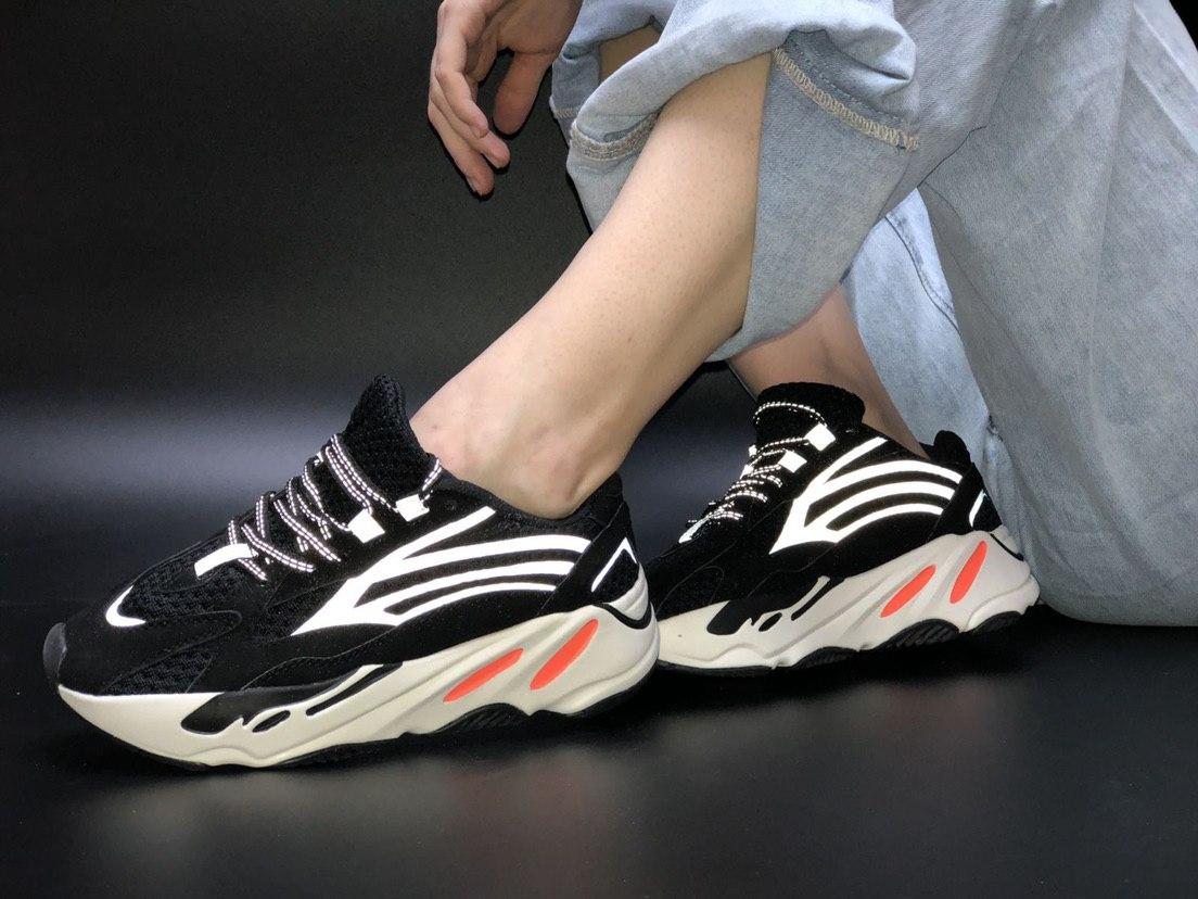 Yeezy 700 cheap black and orange