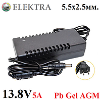 Зарядное устройство 13.8V/5A для автомобильных аккумуляторов (Pb, Gel, AGM)