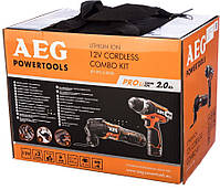 Набір інструментів AEG JP12F2Li-202B (BS12C2 + BMT12C + 2 АКБ + зарядний LL1230) 4935464242, фото 7