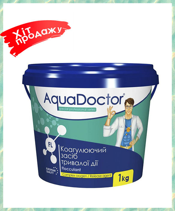 Флокулянти Аквадоктор для очищення води AquaDoctor FL Коагулянт у гранулах 1 кг Туреччина