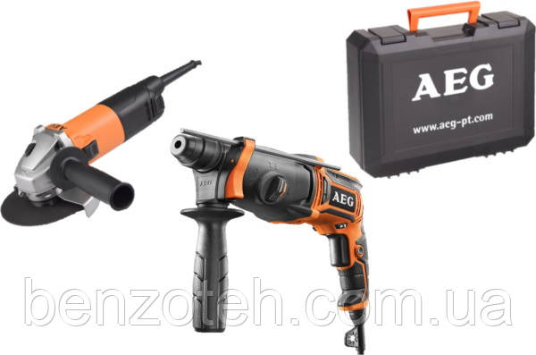 Набір інструментів AEG JP240B2C (перфоратор KH24IE + WS8-115S + кейс) 4935459607