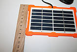 Акумуляторна лампа кемпінг з сонячною панеллю настільний фонарик, фото 6