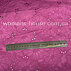 Тканина Батист вишивка прошва Малина, фото 2