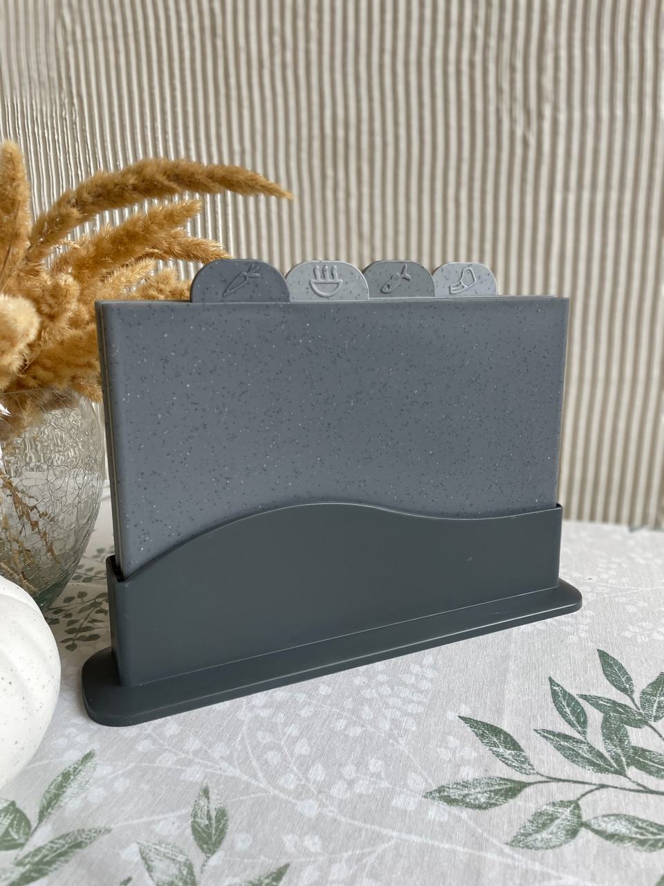 Набір обробних дощок Helios Granite на підставці 4 шт (6956)