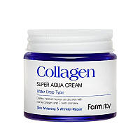 Зволожуючий крем для обличчя з колагеном FarmStay Collagen Super Aqua Cream 80 мл