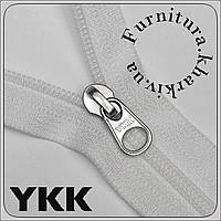 Молния рулонная витая YKK №3 белого цвета