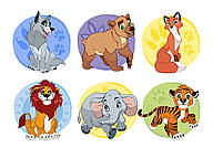 Іграшка кубики "Дикі тварини ТехноК", арт. 1820, фото 3